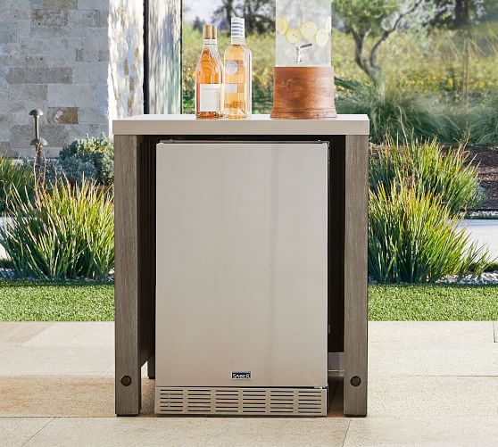 Abbott Outdoor Kitchen FSC® Acacia Convertable Refrigerator Cabinet